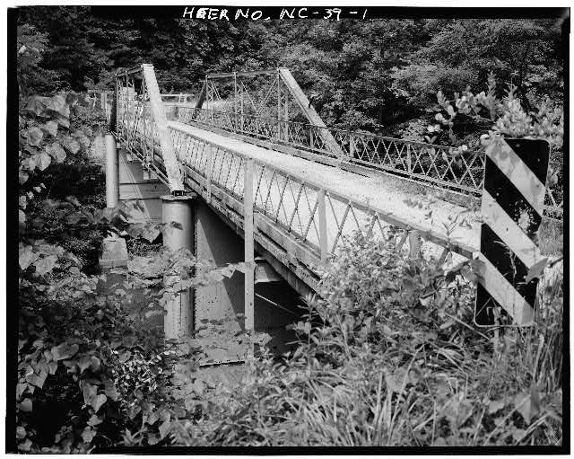 North Carolina Route 1417 Bridge,Dan River,Danbury,Stokes County,NC,HAER - Afbeelding 1 van 1