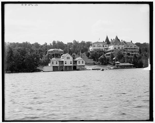 Wawbeek Inn,Upper Saranac Lake,hotels,Adirondack Mountains,New York,NY,c1909 1 - Bild 1 von 1