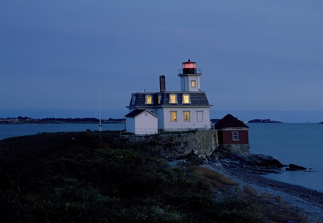 Rose Island Leuchtturm, Newport, Rhode Island, Narragansett Bay, Carol Highsmith - Bild 1 von 1